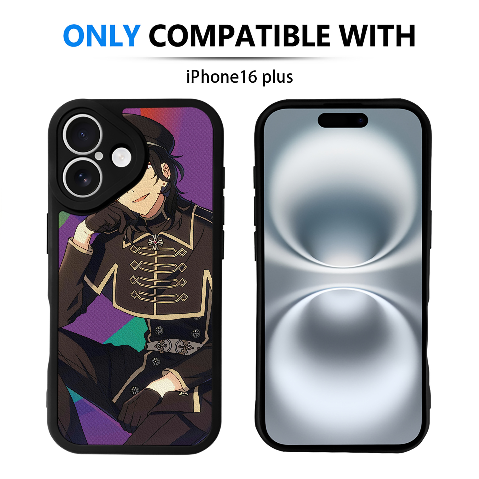 （画像用） あんさんぶるスターズ! Ensemble Stars 【iPhone 16シリーズ対応】シリコンスマホケース（レザー調） 材質：シリコン